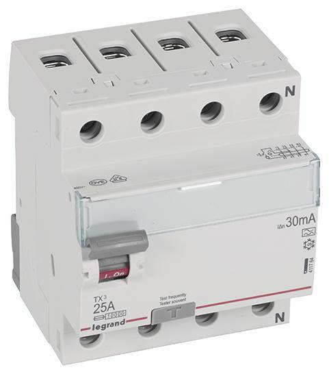 Legrand 411764 411764 FI-Schutzschalter A 25A 400V