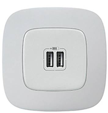 Legrand USB-Steckdose Valena Life Allure Aluminium 754997 1St.