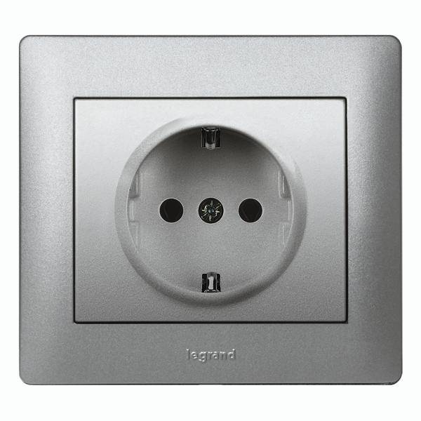 Legrand Steckdose Galea / Pro21 Aluminium 771364 1St.