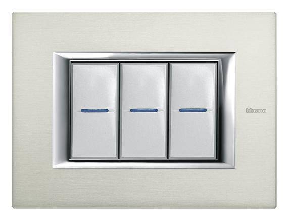 Legrand Rahmen Axolute Aluminium HA4803XC 1St.