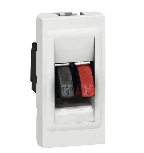 Legrand Lautsprecher-Steckdose Mosaic Weiß 078750 1St.