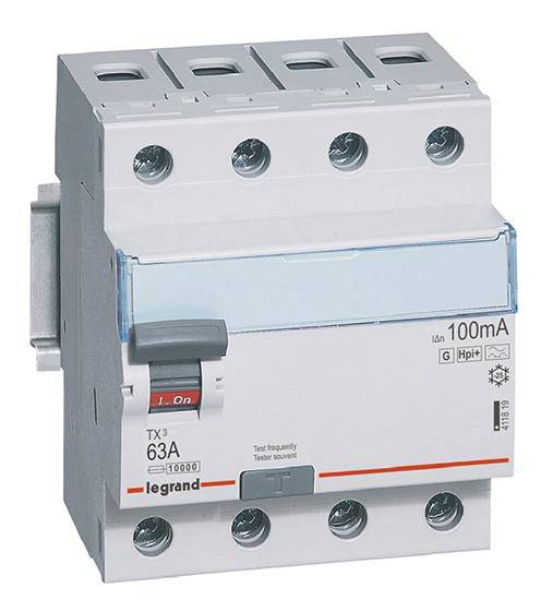 Legrand 411819 411819 FI-Schutzschalter A 63A 400V