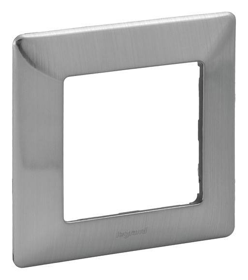Legrand Rahmen Valena Life Allure Edelstahl 754151 1St.