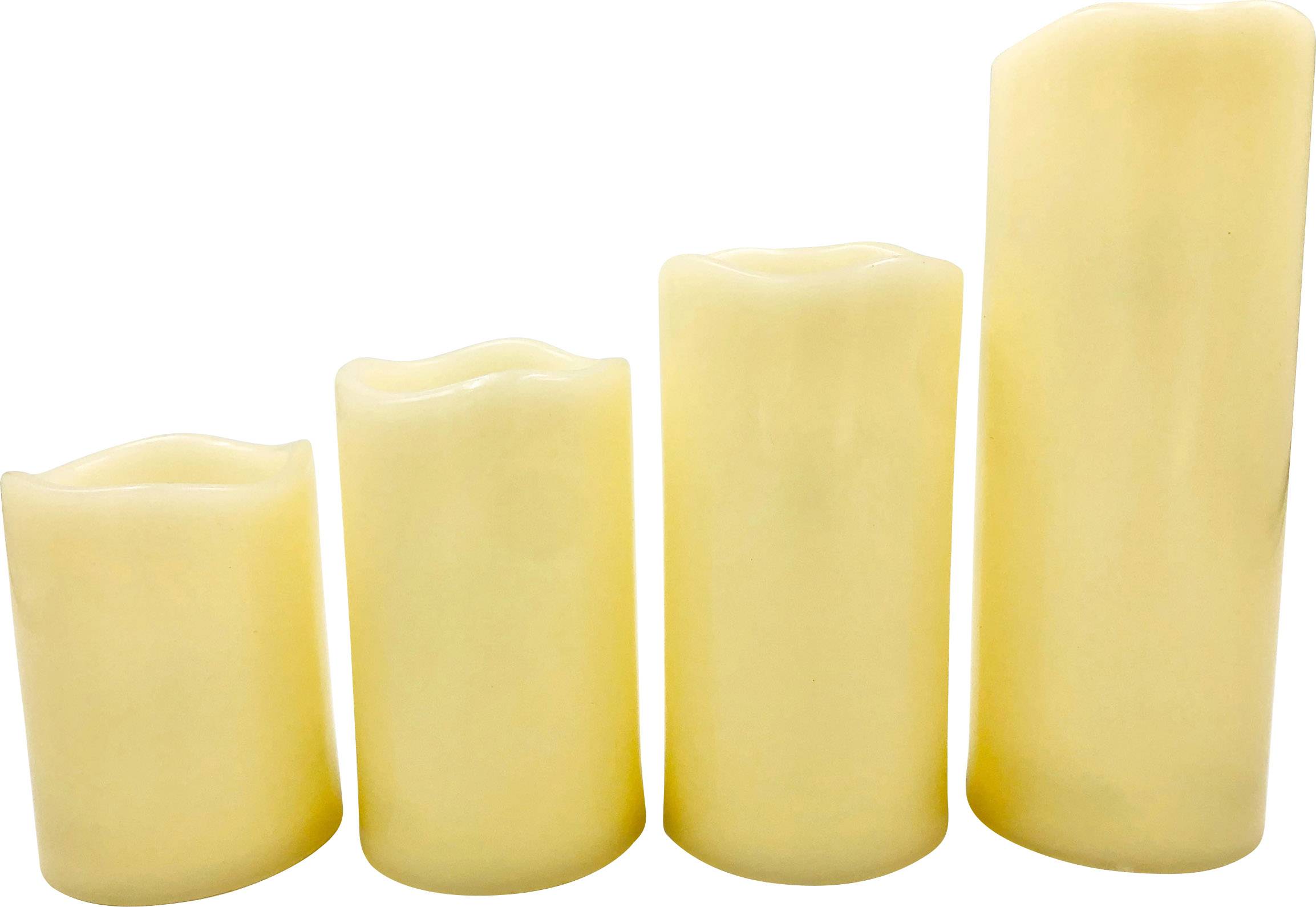 WS-BO-SW3_4-2 LED-Kerze 4er Set Warmweiß