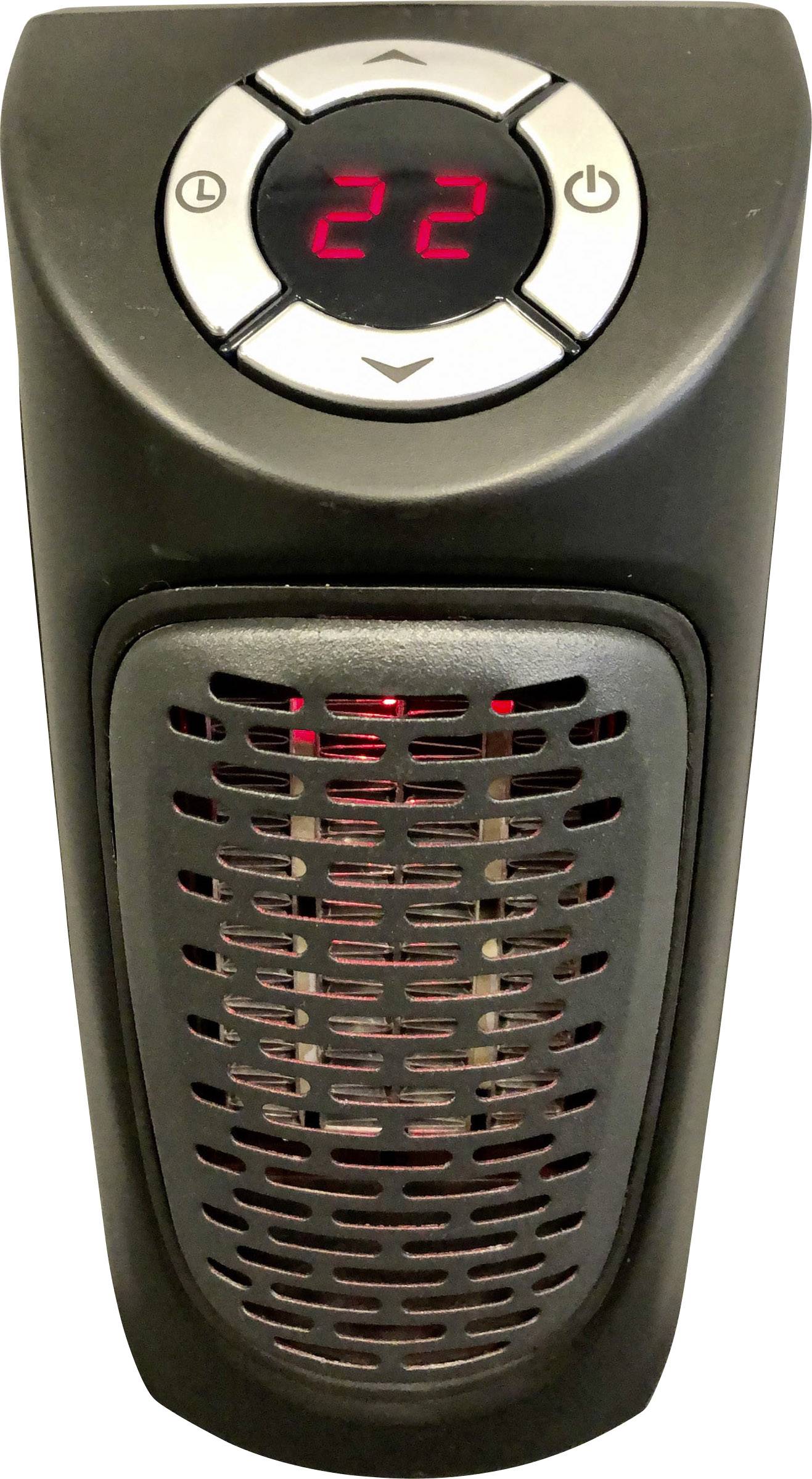 RN1018HT Steckdosen-Heizlüfter 12m² Schwarz