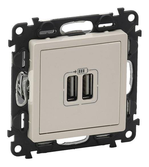 Legrand USB-Steckdose Valena Life Allure Beige 753212 1St.