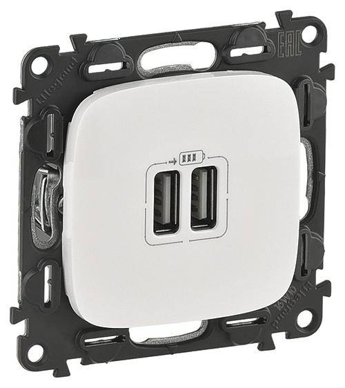 Legrand USB-Steckdose Valena Life Allure Weiß 754995 1St.