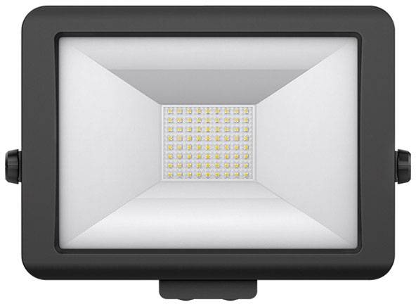 LED-Flutlichtstrahler mit rechteckigem Gehäuse, zeigt das Grid-Design der LEDs im Inneren.