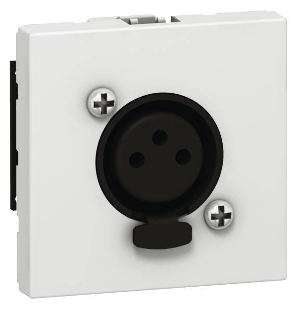 Legrand Lautsprecher-Steckdose Mosaic Aluminium 078755 1St.