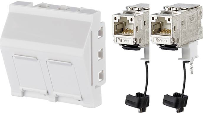 GGK 6635 Datendose Datentechnikmodul (B x H) 45mm x 45mm 1 St. Weiß