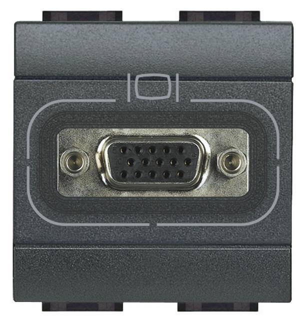 Legrand VGA-Anschluss Living&Light Grau L4282 1St.