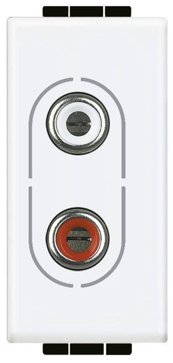 Legrand Cinch-Anschlussdose Living&Light Weiß N4281 1St.