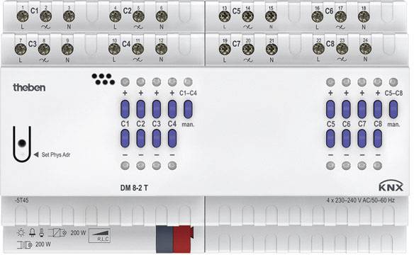 Theben 4940285 Dimmaktor DM 8-2 T KNX