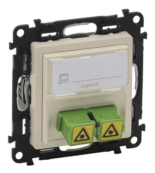 Legrand LWL-Kupplung Valena Life Allure Beige 753230 1St.