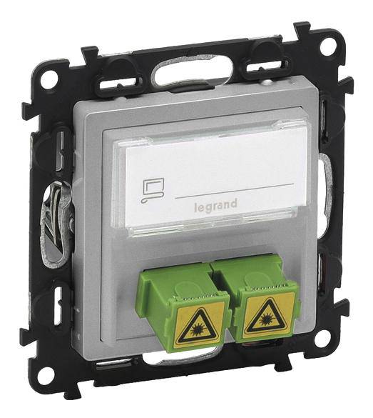 Legrand LWL-Kupplung Valena Life Allure Aluminium 753330 1St.
