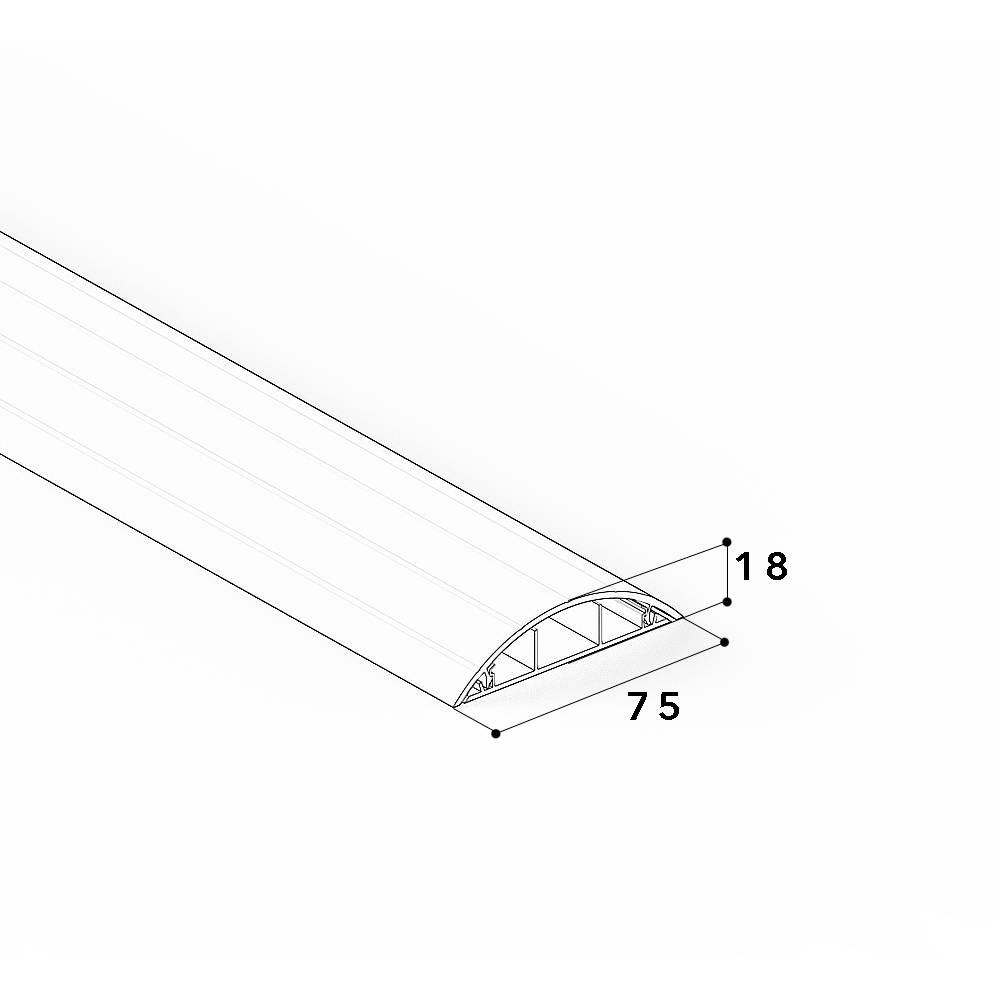 GGK Kabelbrücke 6681 Kunststoff Anthrazit 2000mm Inhalt: 1St.