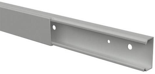 Metallträgerprofil mit zwei Löchern auf der rechten Seite, verwendet zur strukturellen Unterstützung in Bauprojekten.