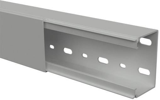 Metallschiene mit rechteckigem Querschnitt, seitliche Löcher, für Montagezwecke geeignet.