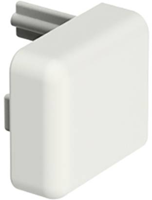 Ein quadratisches, cremefarbenes Wand- oder Bodenschutz-Element, möglicherweise aus Kunststoff, mit leicht abgerundeten Kanten.