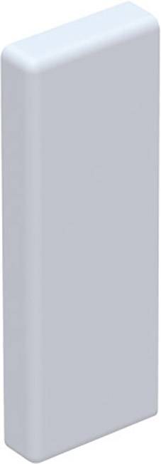 Ein rechteckiger, blauer Radiergummi, stehend dargestellt.