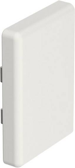 Ein weißes, rechteckiges Plastikgehäuse mit abgerundeten Ecken. Es scheint eine elektronische Komponente einzuschließen.