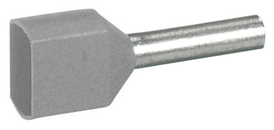 Legrand 037690 Zwillings-Aderendhülse 2.5mm² Grau 500St.