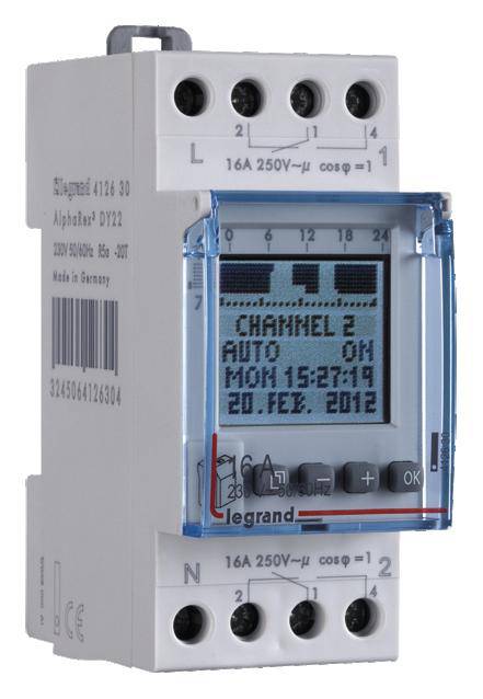 Legrand 412630 Hutschienen-Zeitschaltuhr digital 250V