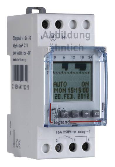 Legrand 412632 Hutschienen-Zeitschaltuhr digital 120V