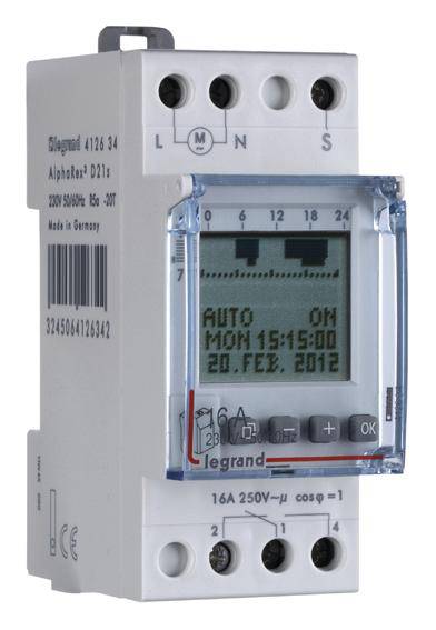 Legrand 412634 Hutschienen-Zeitschaltuhr digital 230V