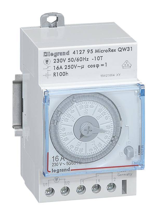 Legrand 412795 Hutschienen-Zeitschaltuhr analog 250V