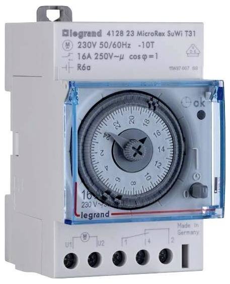 Legrand 412816 Hutschienen-Zeitschaltuhr analog 120V