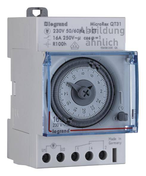 Legrand 412820 Hutschienen-Zeitschaltuhr analog 9V