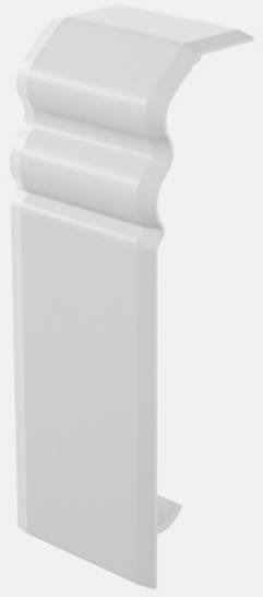 114105 Kabelkanal 4D 20x80-SK Schnittkaschierung Alpinweiß 1St.