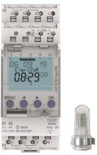 Theben LUNA 122 top3 RC AL Dämmerungsschalter 1 St. 230V