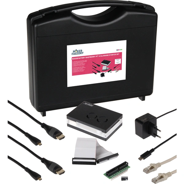 MAKERFACTORY Allround Starter Kit inkl. Aufbewahrungskoffer, inkl. Gehäuse, inkl. Netzteil, inkl. HDMI™-Kabel, inkl. Noobs OS MAKERFACTORY Allround Starter Kit inkl. Aufbewahrungskoffer, inkl. Gehäuse, inkl. Netzteil, inkl. HDMI™-Kabel, inkl. Noobs OS