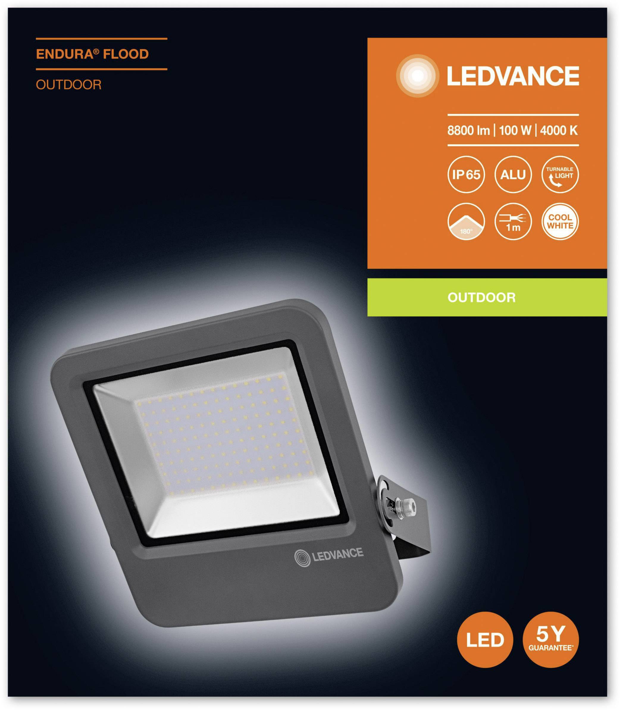 LEDVANCE Endura® 4058075206809 LED-Außenstrahler 100 W Leuchtfarben: Neutralweiß