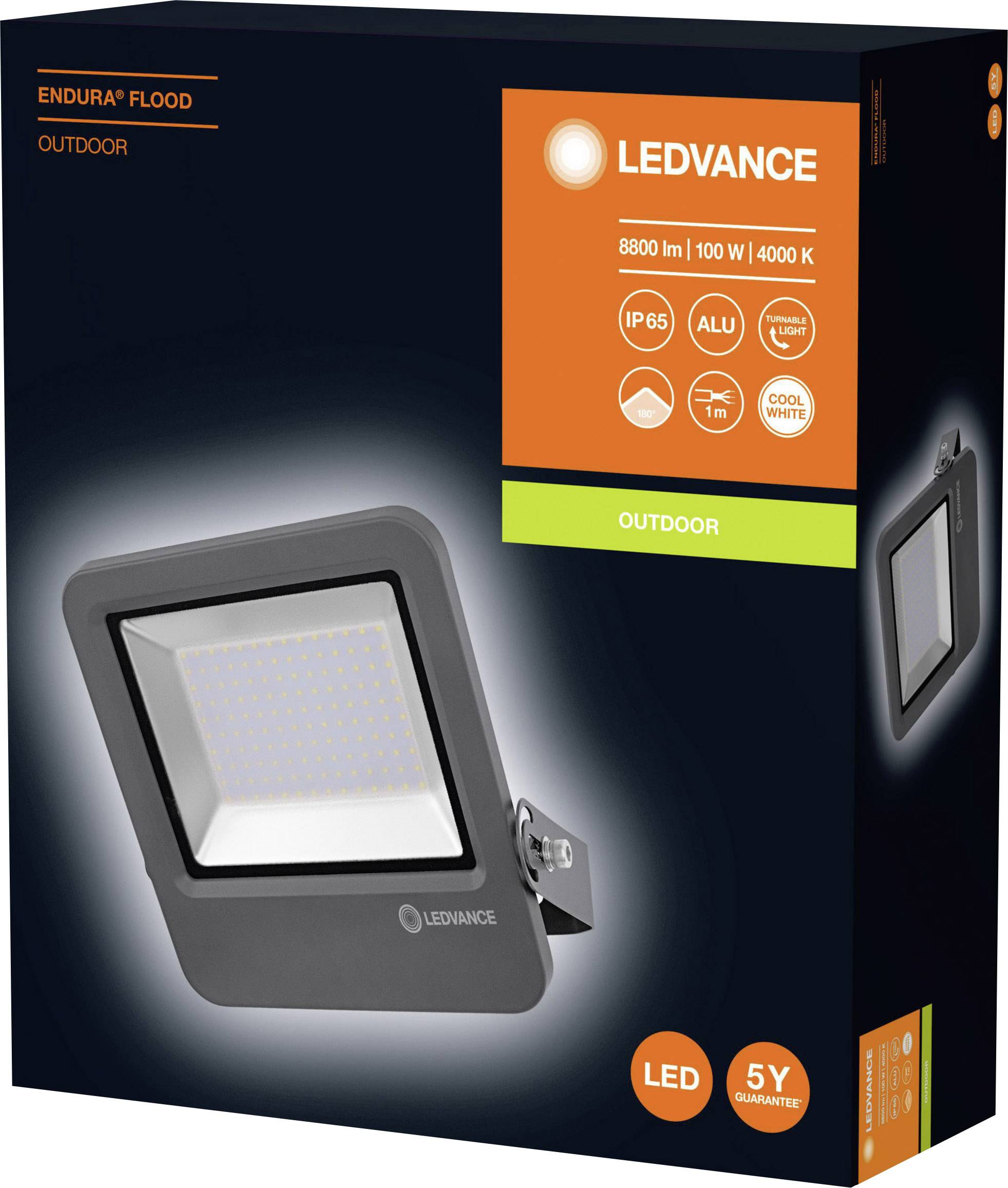 LEDVANCE Endura® 4058075206809 LED-Außenstrahler 100 W Leuchtfarben: Neutralweiß