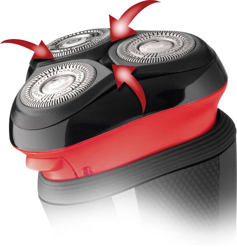 Remington R3000 R3000 Rotationsrasierer Schwarz, Rot