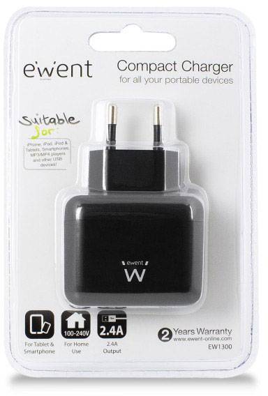 Ewent by Eminent EW1300 USB-Ladegerät Steckdose 1 x USB