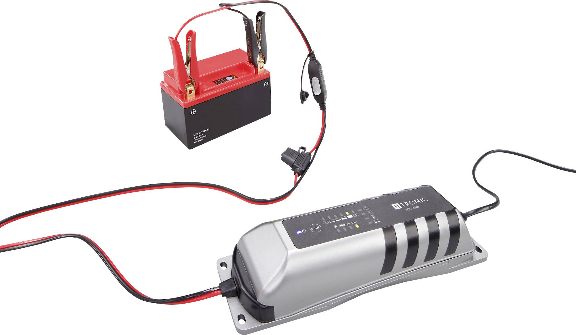 H-Tronic Automatik-Ladegerät HTC 4000 1250715 Automatikladegerät 12V 4 A, 1A