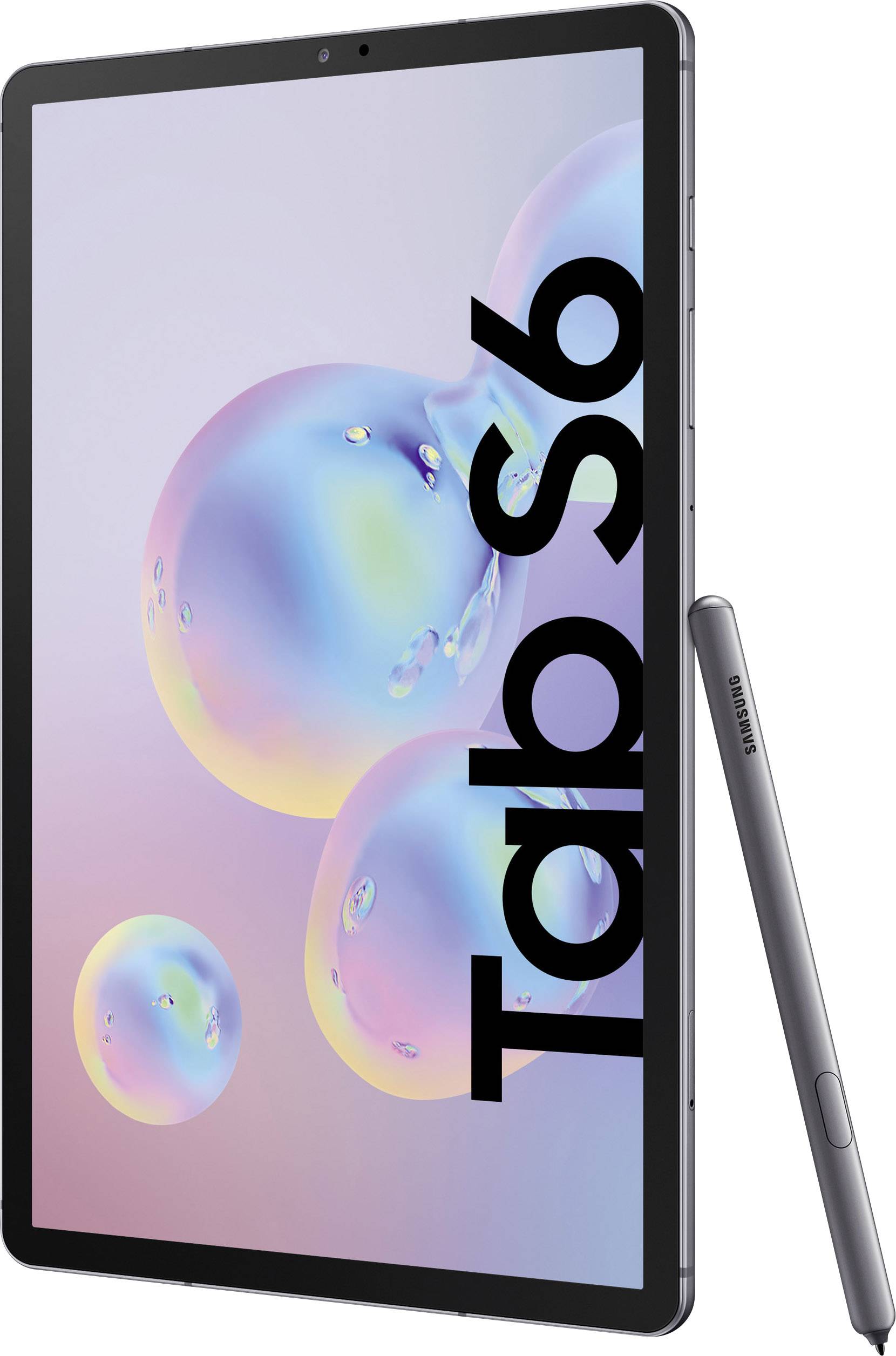 Samsung Galaxy Tab S6 LTE/4G, WiFi 256 GB Grau Android-Tablet 26.7 cm (10.5 Zoll) 2.8 GHz Qualcomm® Snapdragon Android™ 9.0 2560 x 1600 Pixel