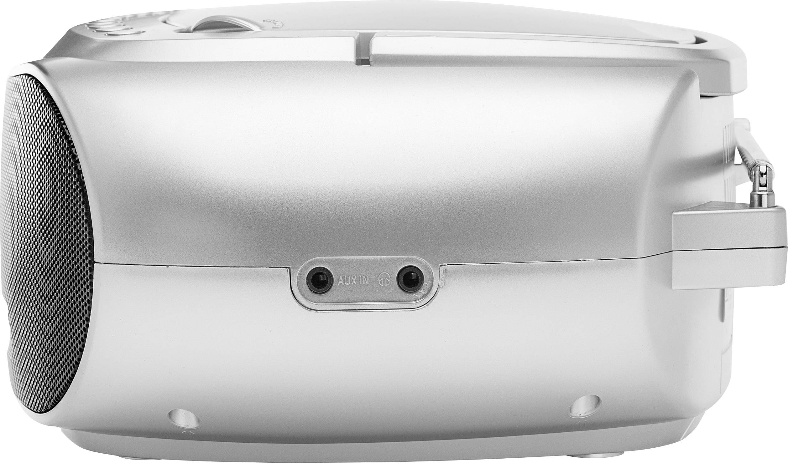 Dual DAB-P 170 CD-Radio DAB+, UKW AUX, Bluetooth®, CD, USB  Akku-Ladefunktion Silber, Schwarz