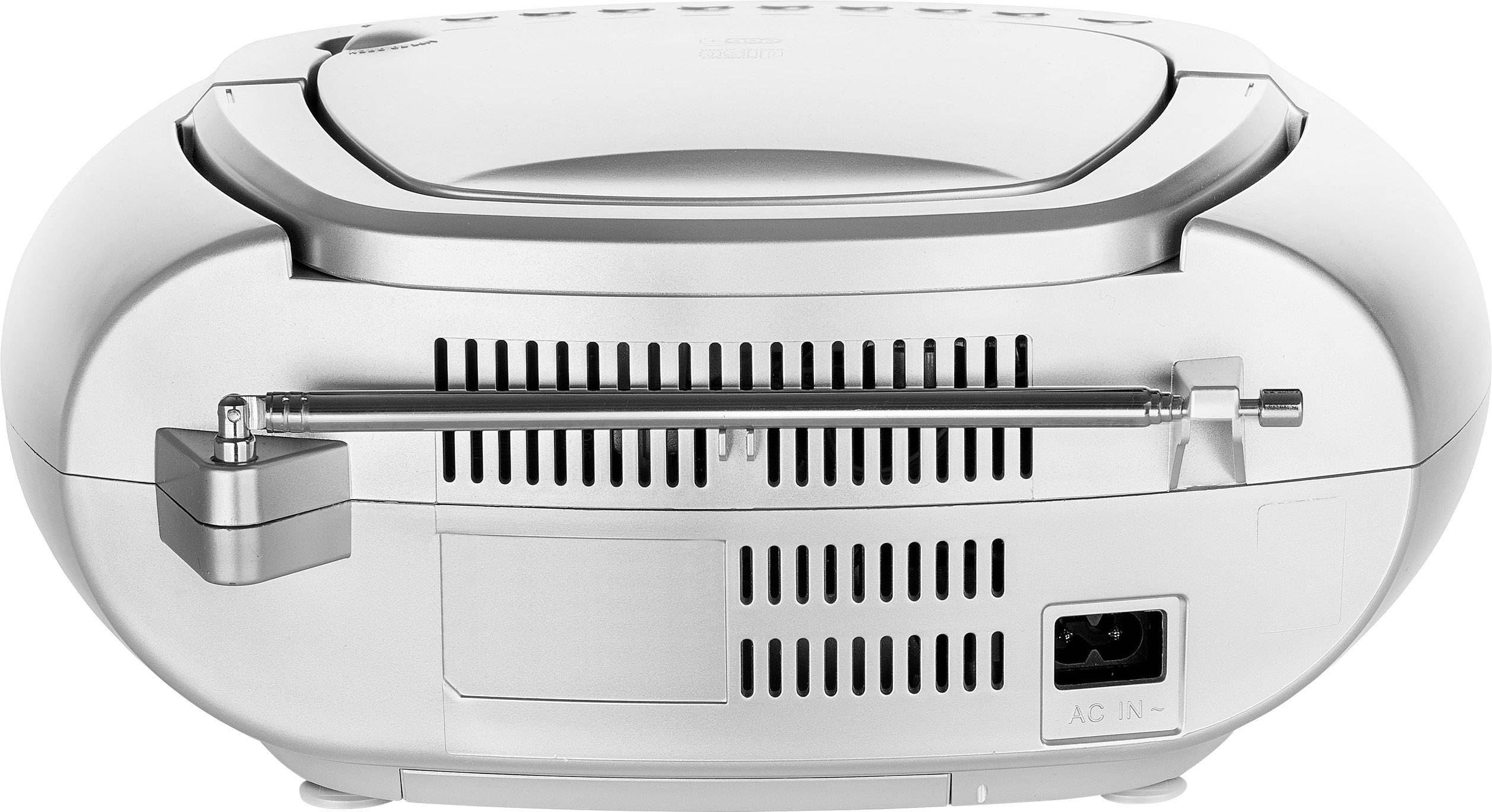 Dual DAB-P 170 CD-Radio DAB+, UKW AUX, Bluetooth®, CD, USB  Akku-Ladefunktion Silber, Schwarz