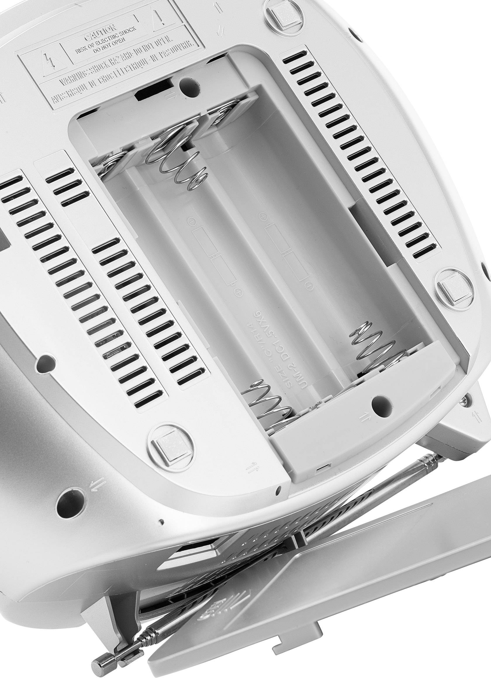 Dual DAB-P 170 CD-Radio DAB+, UKW AUX, Bluetooth®, CD, USB  Akku-Ladefunktion Silber, Schwarz