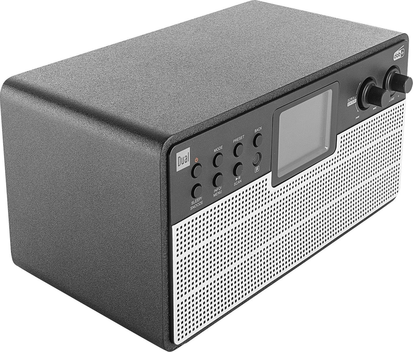 Dual Radiostation IR 100 Internet Tischradio DAB+, UKW Bluetooth®, WLAN, Internetradio Schwarz, Silber