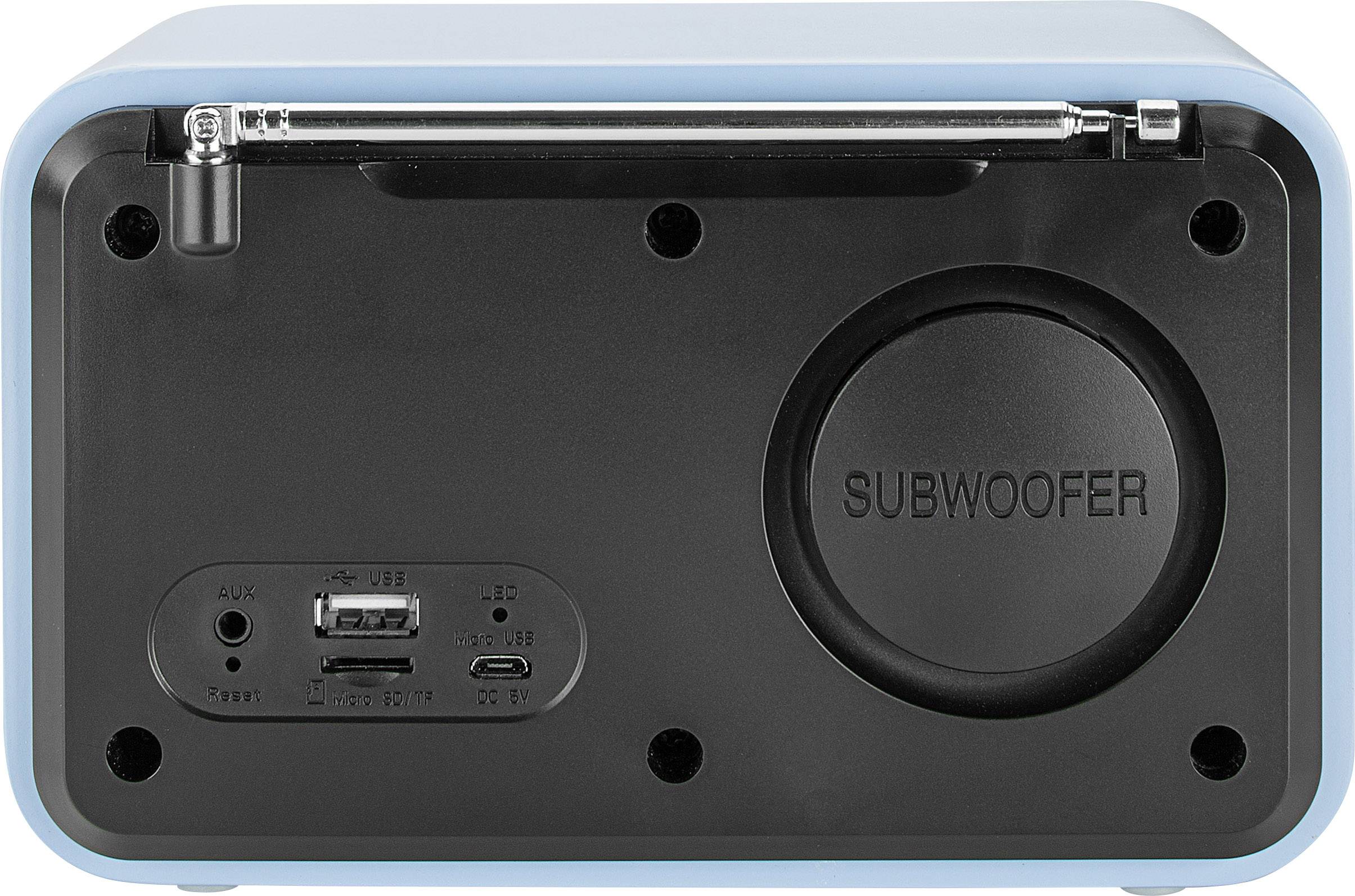 Dual Bayern Plus Tischradio DAB+, UKW AUX, Bluetooth®, SD, USB wiederaufladbar Blau