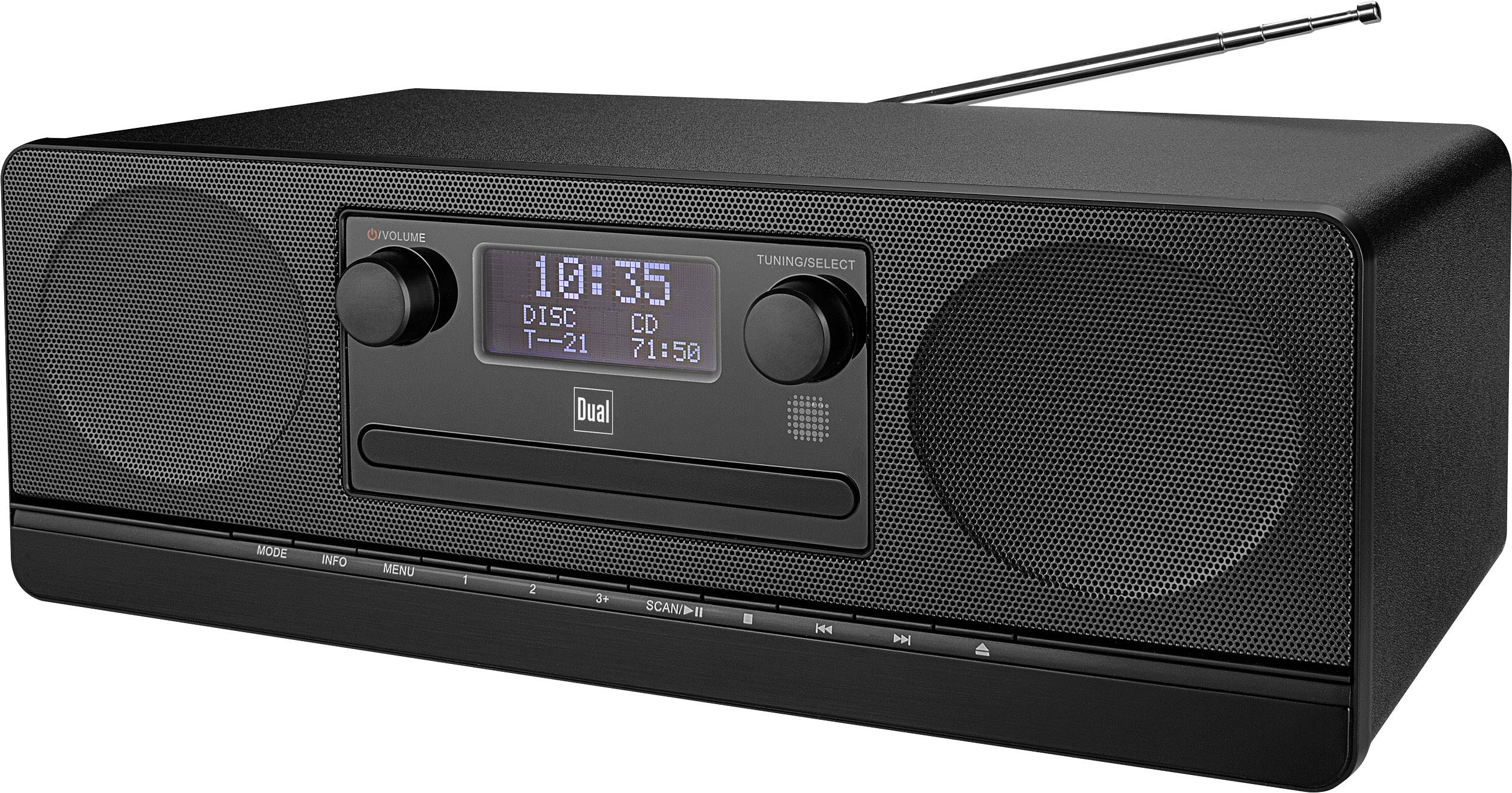 Dual DAB 420 BT CD-Radio DAB+, UKW AUX, Bluetooth®, CD Schwarz
