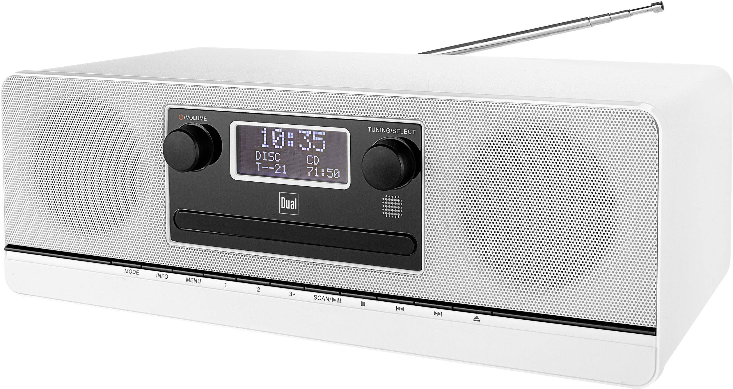 METRONIC DAB+ Radio - Portabel Im Blockdesign Weiß