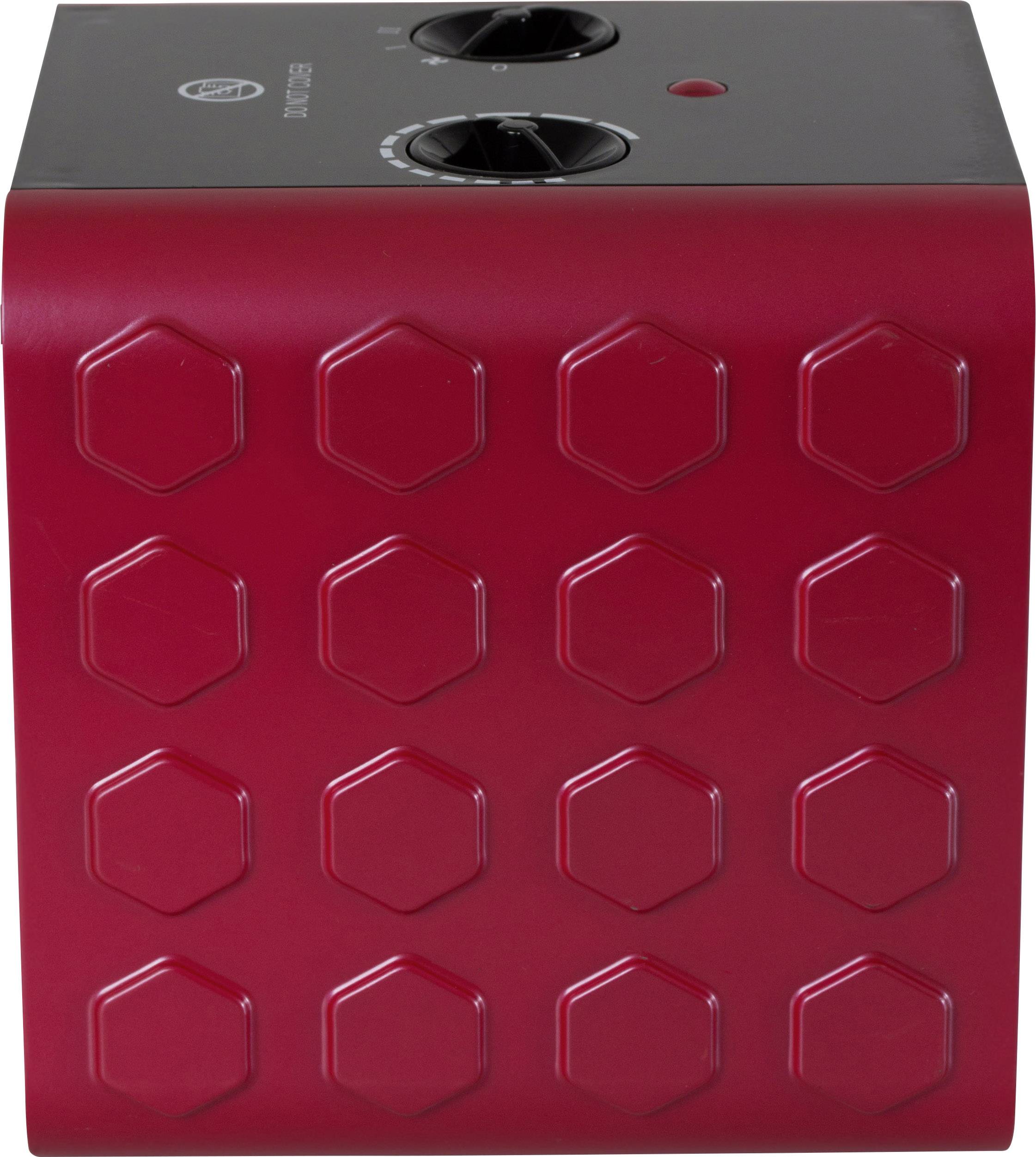 Suntec 12709 PTC-Heizgerät Block PTC 13 m² Rot, Schwarz