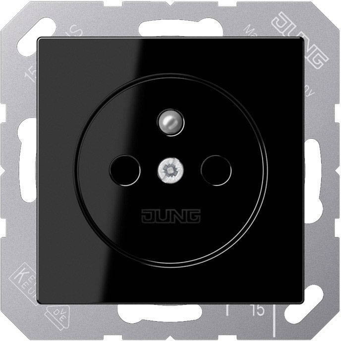 Jung 1fach Einsatz Steckdose Schwarz A 1520 FBFKI SW 1 St.